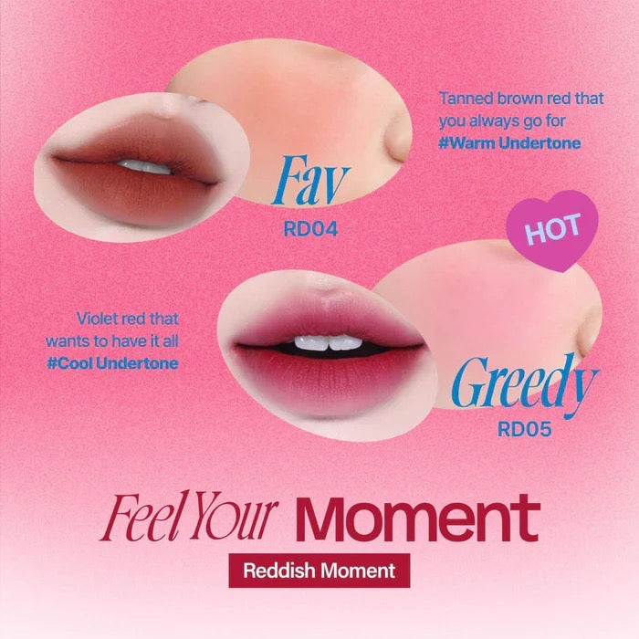 Fwee - [سلسلة مفاتيح] وعاء بودنغ الشفاه والخدود الضبابي RD04 Fav (5 جم)