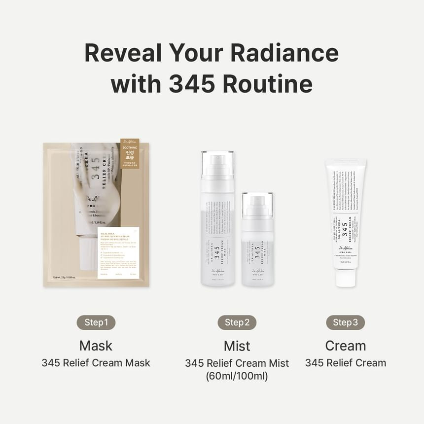 Dr.Althea - 345 Travel Set [Mist 60ml + Serum 15ml + Cream 15ml]
