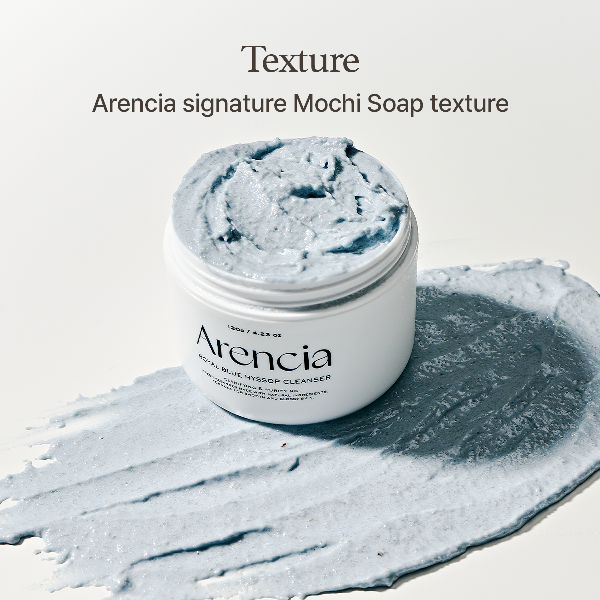 Arencia - Fresh Blue Hyssop Rice Mochi Cleanser (120g)