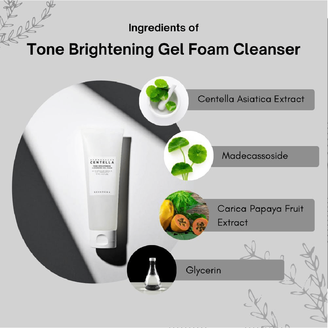 SKIN1004 - Madagascar Centella Tone Brightening Cleansing Gel Foam (125ml)