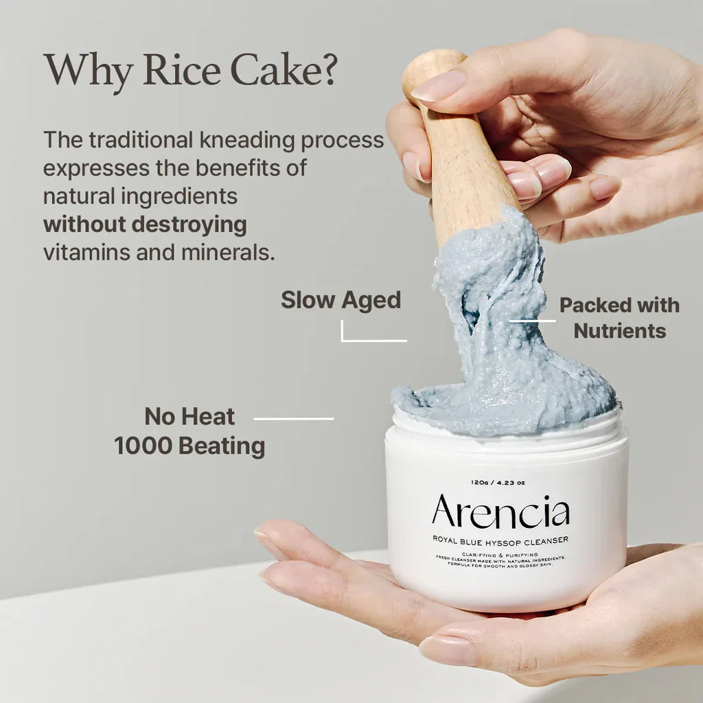 Arencia - Fresh Blue Hyssop Rice Mochi Cleanser (120g)