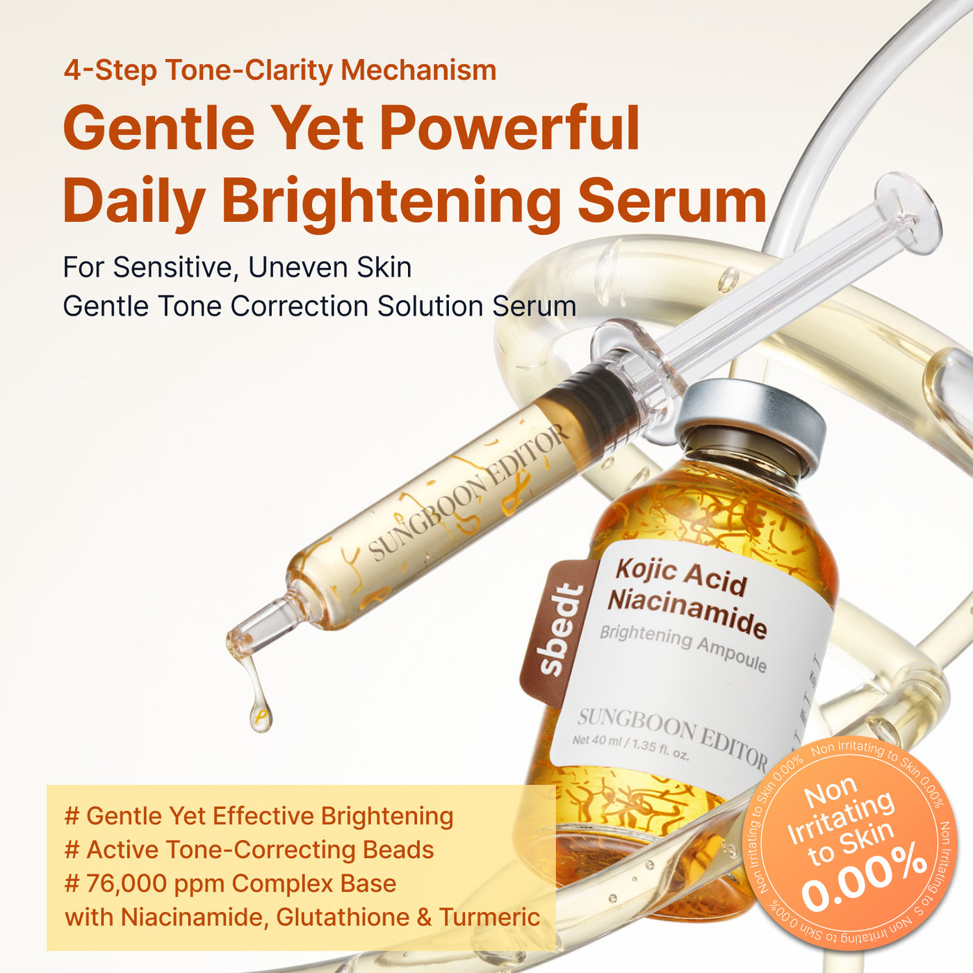 Sungboon Editor - Kojic Acid Niacinamide Brightening Ampoule [40ml]