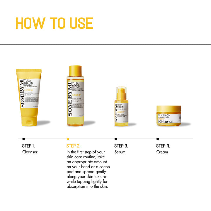 SOME BY MI - Yuja Niacin Anti Blemish Starter Kit [Renewed - 4 pcs]