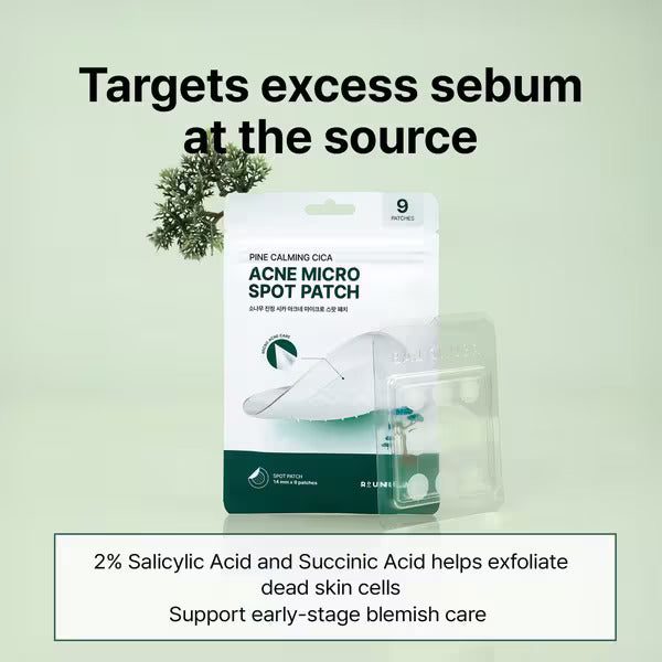 Round Lab - Pine Calming Cica Acne Micro Spot Patch (9 patches)