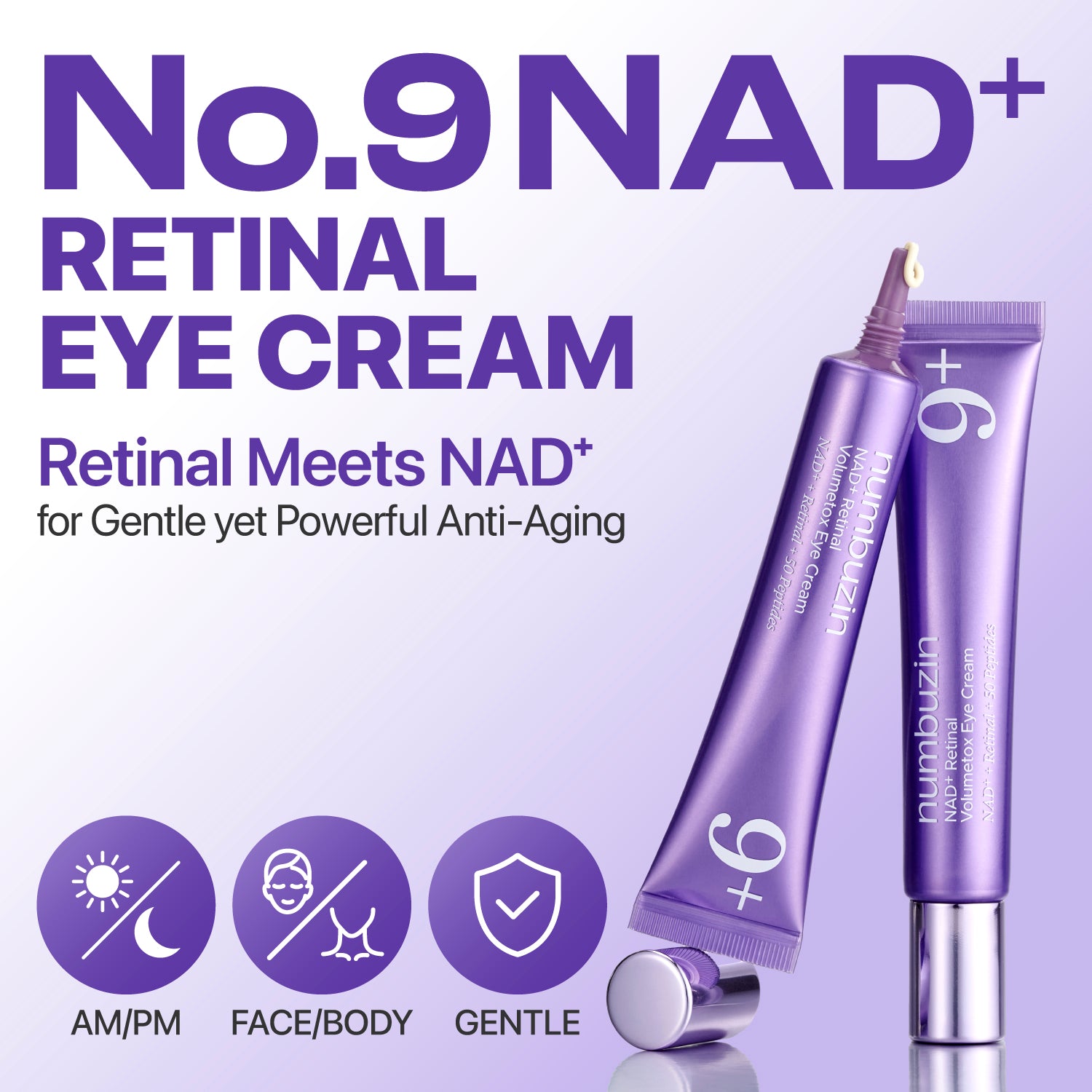 Numbuzin - No.9 NAD+ Retinal Eye Cream Duo (20ml*2EA)