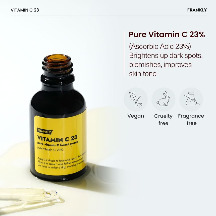 FRANKLY - Vitamin C 23 Pure Vitamin C Boost Serum [2025 Version - 15ml]