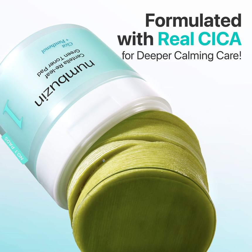 Numbuzin - No.1 Centella Re-leaf Green Toner Pad [190ml, 70 pads]