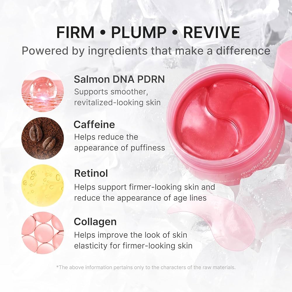 Medicube - PDRN Pink Caffeine Collagen Eye Patch [60pcs]