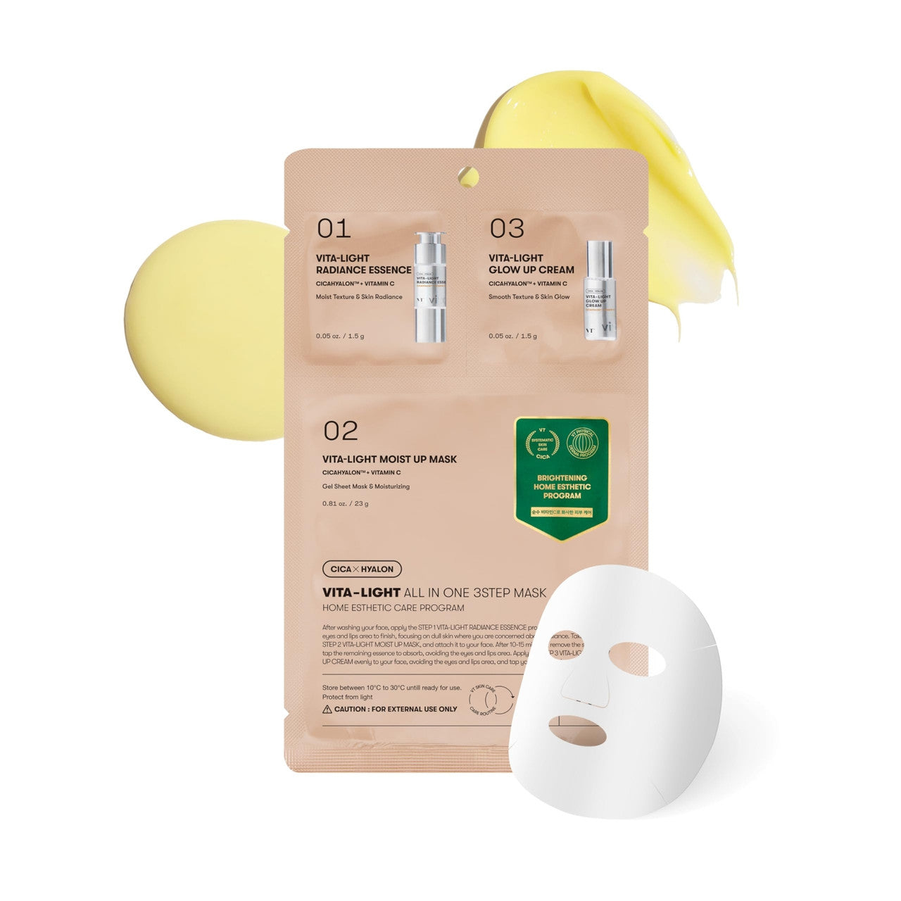 VT Cosmetics - Reedle Shot Vita-Light All-in-One 3 Step Mask