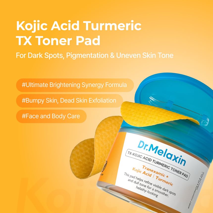 Dr.Melaxin - TX-Kojic Acid Turmeric Toner Pad [70 Pads]