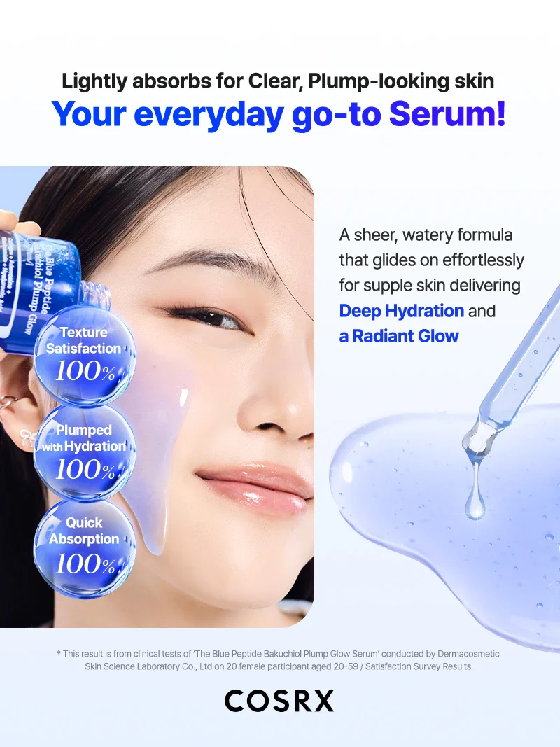 COSRX - The Blue Peptide Bakuchiol Plump Glow Serum (50ml)