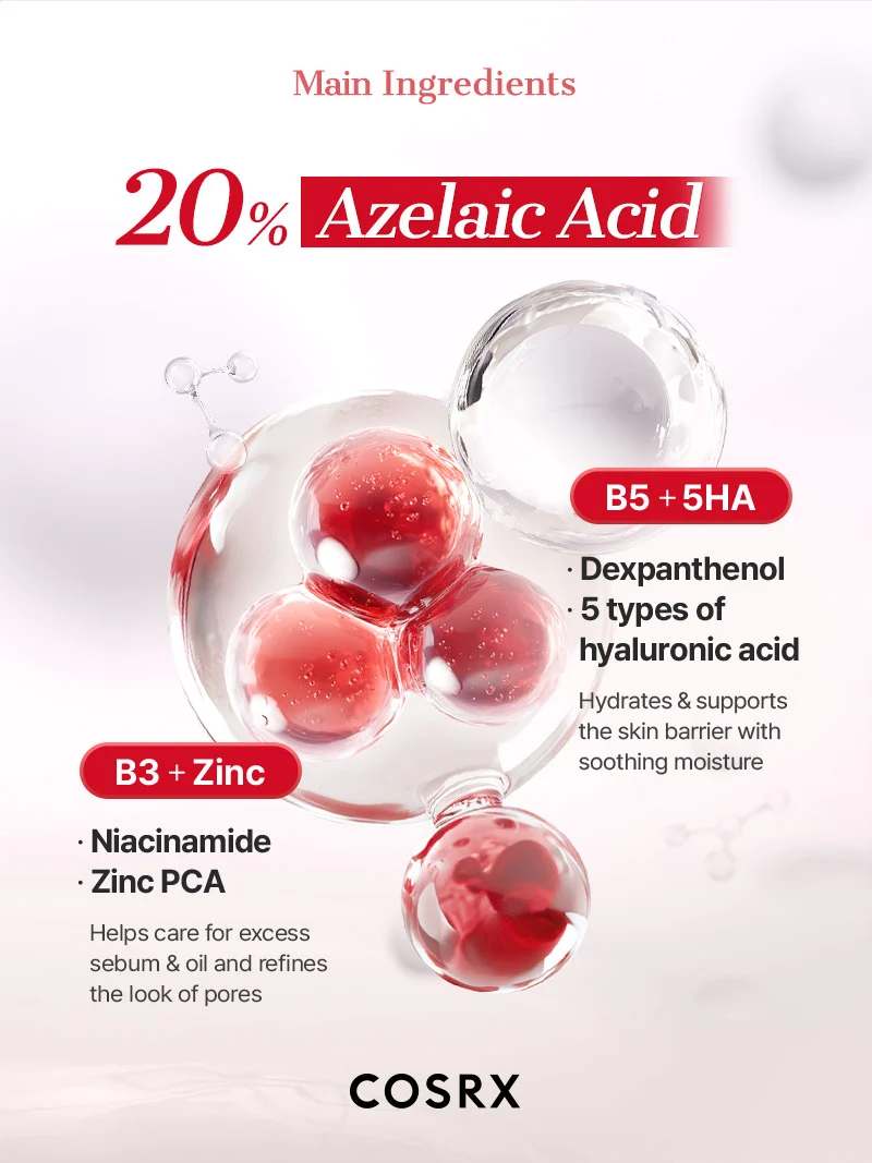 COSRX - Azelaic Acid 20 B5 Redness Soothing Cream (30ml)