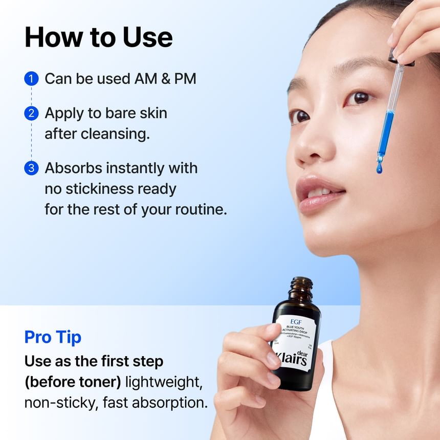 dear, Klairs - EGF Blue Youth Activating Drop (50ml)