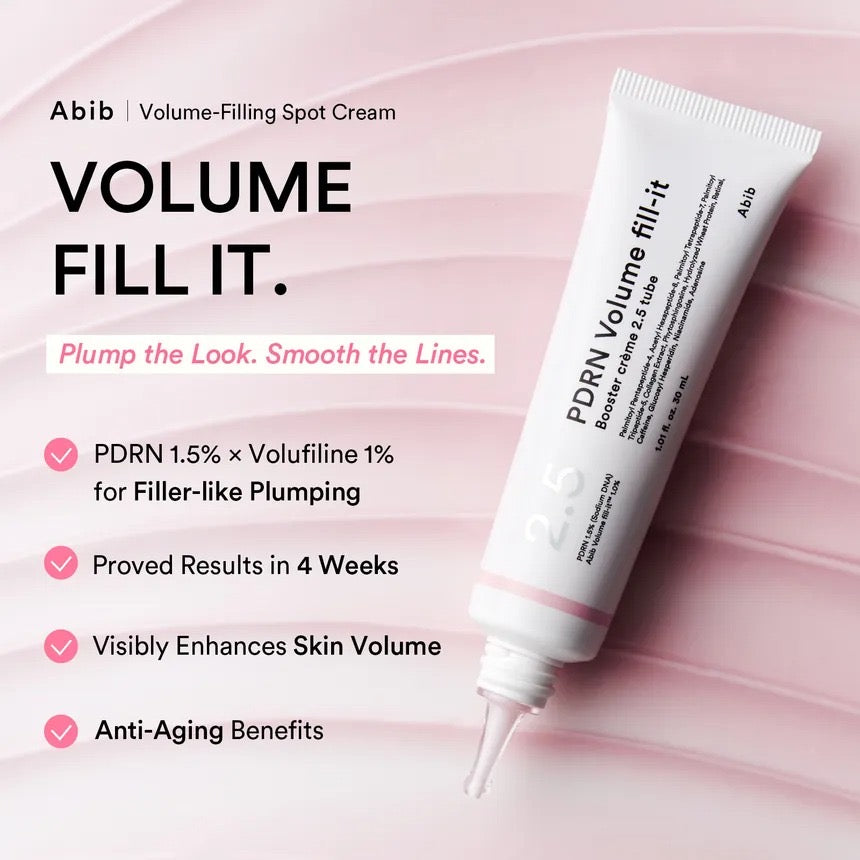 Abib - PDRN Volume Fill-it Booster Crème 2.5 Tube [30ml]