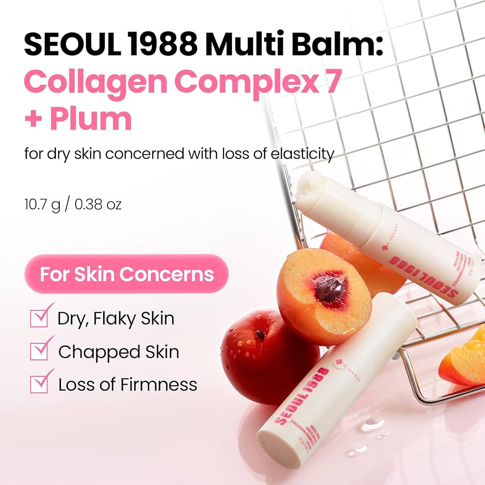 KSECRET - Seoul 1988 Multi Balm: Collagen Complex 7 + Plum (10.7g)