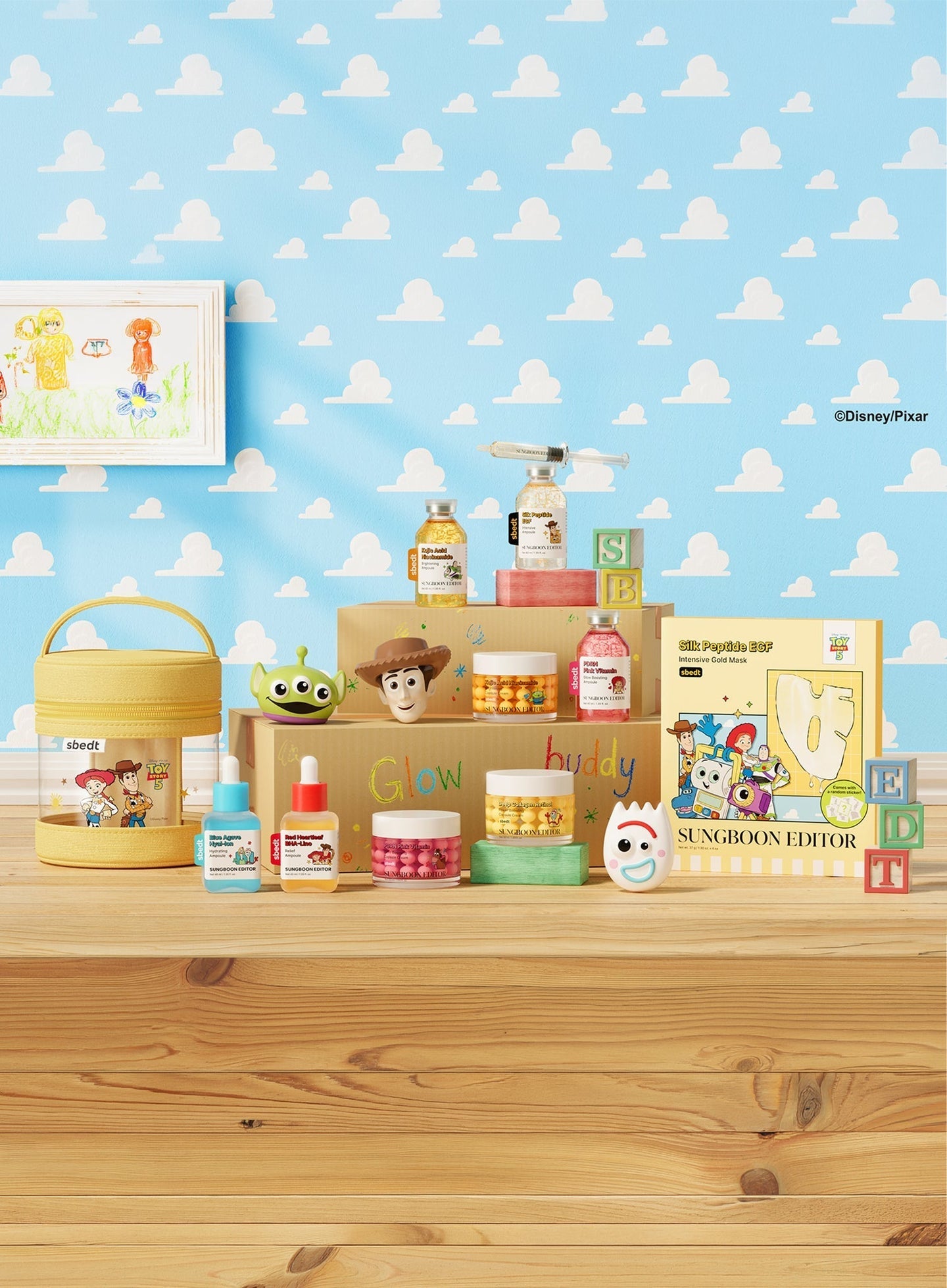 Sungboon Editor - (Toy Story Edition) Pink PDRN Glow Boosting Ampoule [40ml]