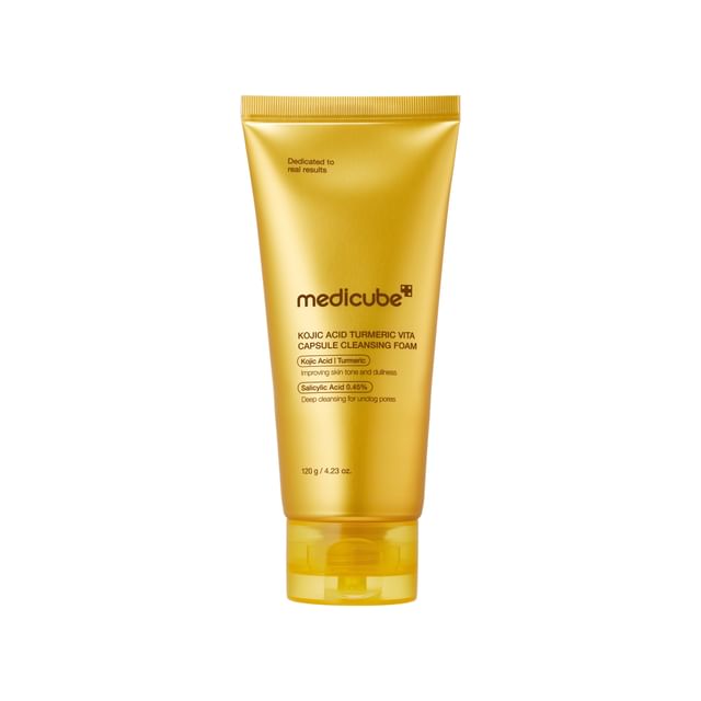 Medicube - Kojic Acid Turmeric Vita Capsule Cleansing Foam [120g]