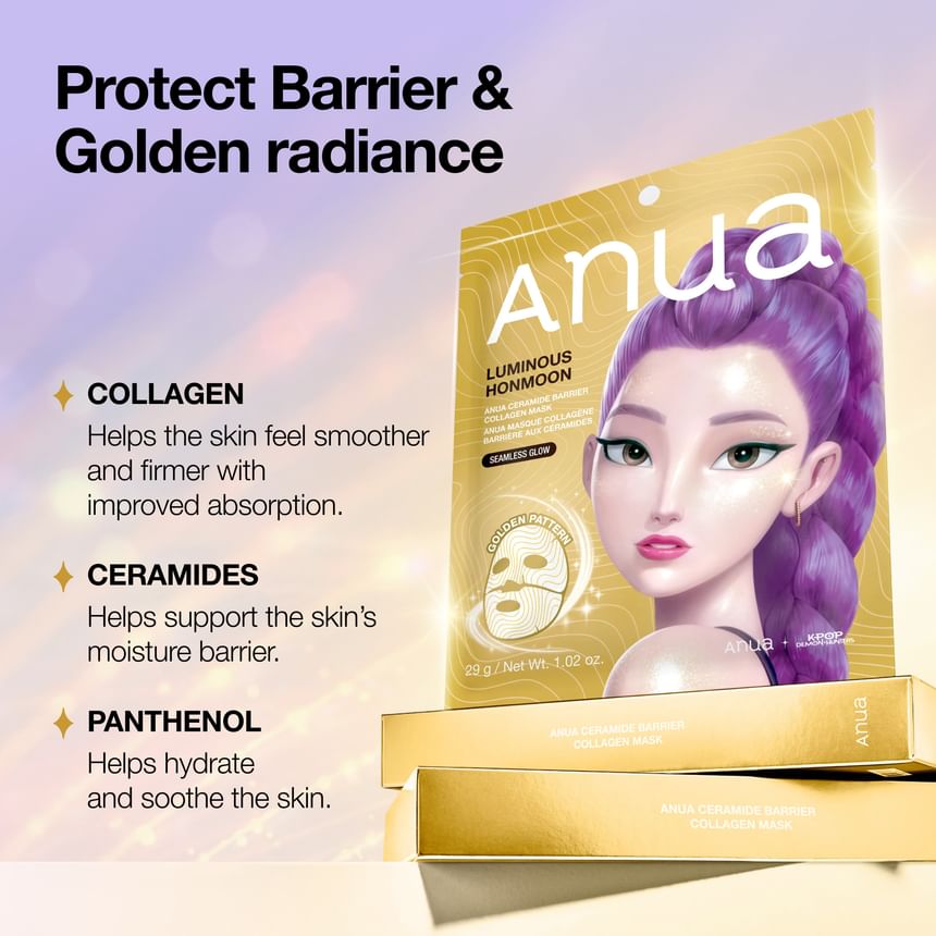Anua - [KDH] Golden Pattern Ceramide Barrier Collagen Mask (1ea)