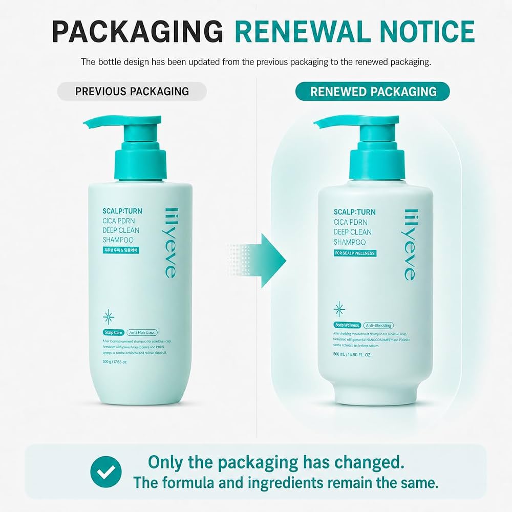 lilyeve - Scalp:Turn Cica PDRN Deep Clean Shampoo [500ml]