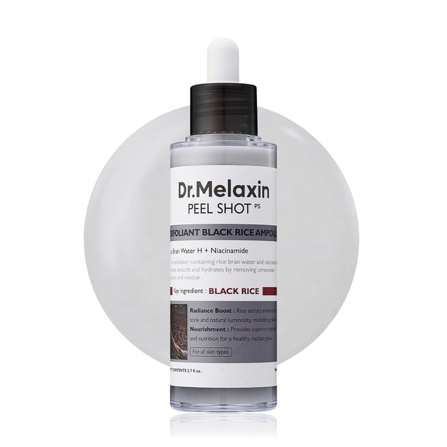 Dr. Melaxin - Peel Shot Exfoliant Black Rice Ampoule [80ml]