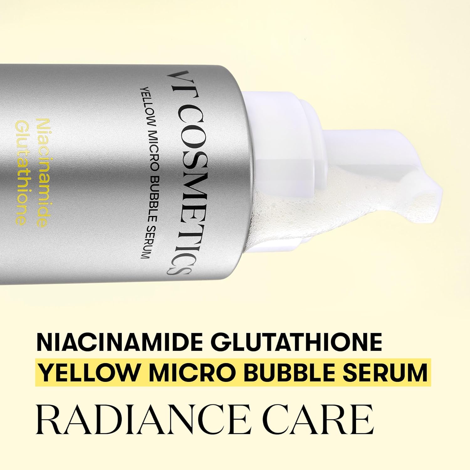 VT Cosmetics - Niacinamide Glutathione Yellow Micro Bubble Serum [70ml]