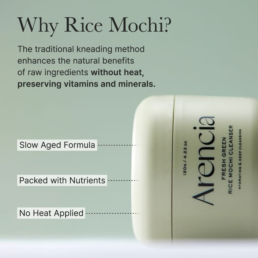 Arencia - Fresh Green Rice Mochi Cleanser [120g]