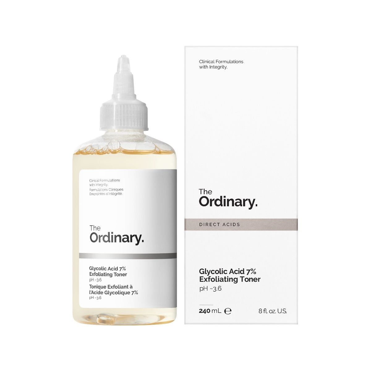 The Ordinary - Glycolic Acid 7% Exfoliating Toner (240ml)