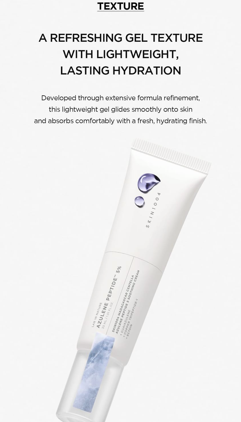 SKIN1004 - Madagascar Centella Azulene Peptide 5 Soothing Cream [30ml]