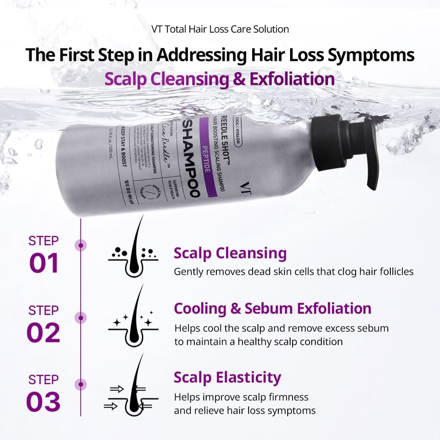 VT - Reedle Shot Hair Boosting Scaling Shampoo [500ml]