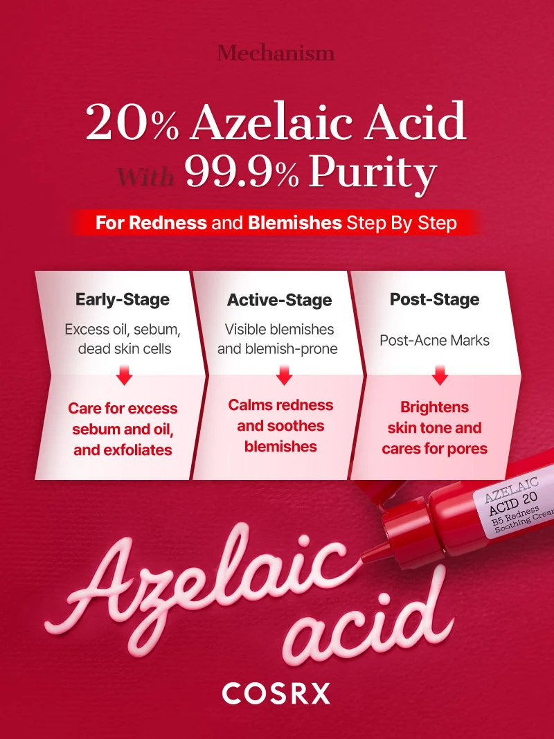 COSRX - Azelaic Acid 20 B5 Redness Soothing Cream (30ml)
