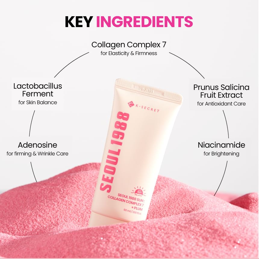 KSECRET - SEOUL 1988 Sun: Collagen Complex 7 + Plum (50ml)