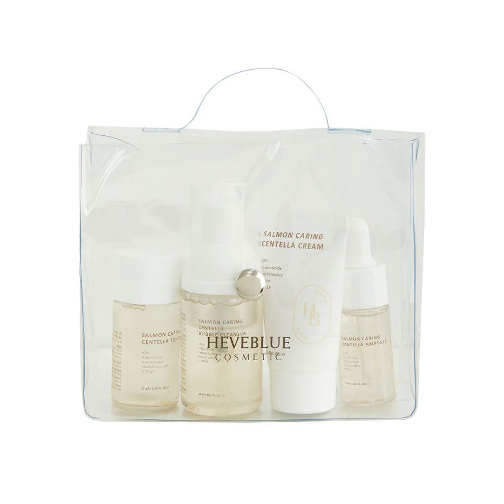 HEVEBLUE - Salmon Caring Centella Special Travel Kit Bag