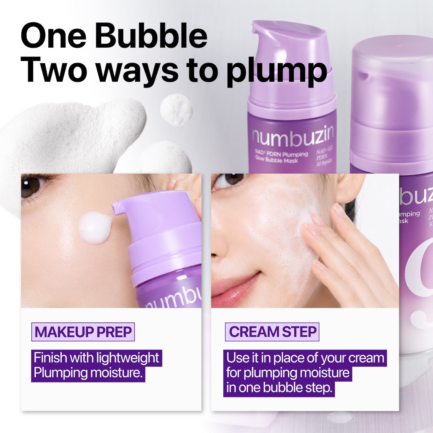 Numbuzin - No.9 NAD+ PDRN Plumping Skin Prep Bubble Mask [85ml]