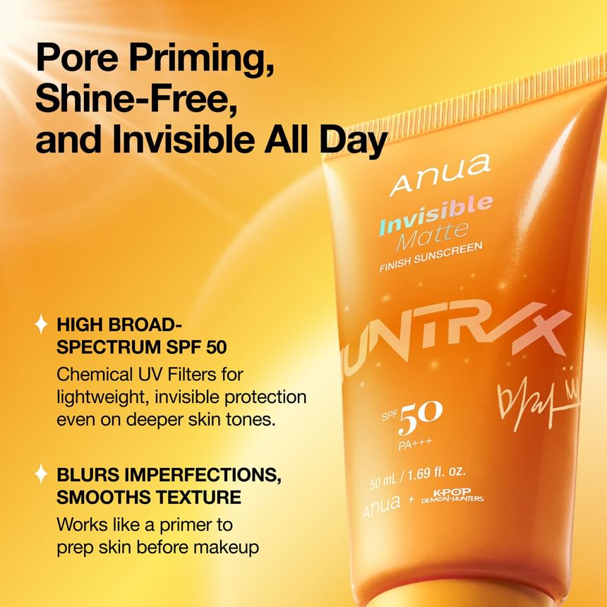 Anua - [KDH] Invisible Matte Finish Sunscreen (50ml)