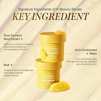 P.CALM - Turmeric Bubble Deep Mask [90g]