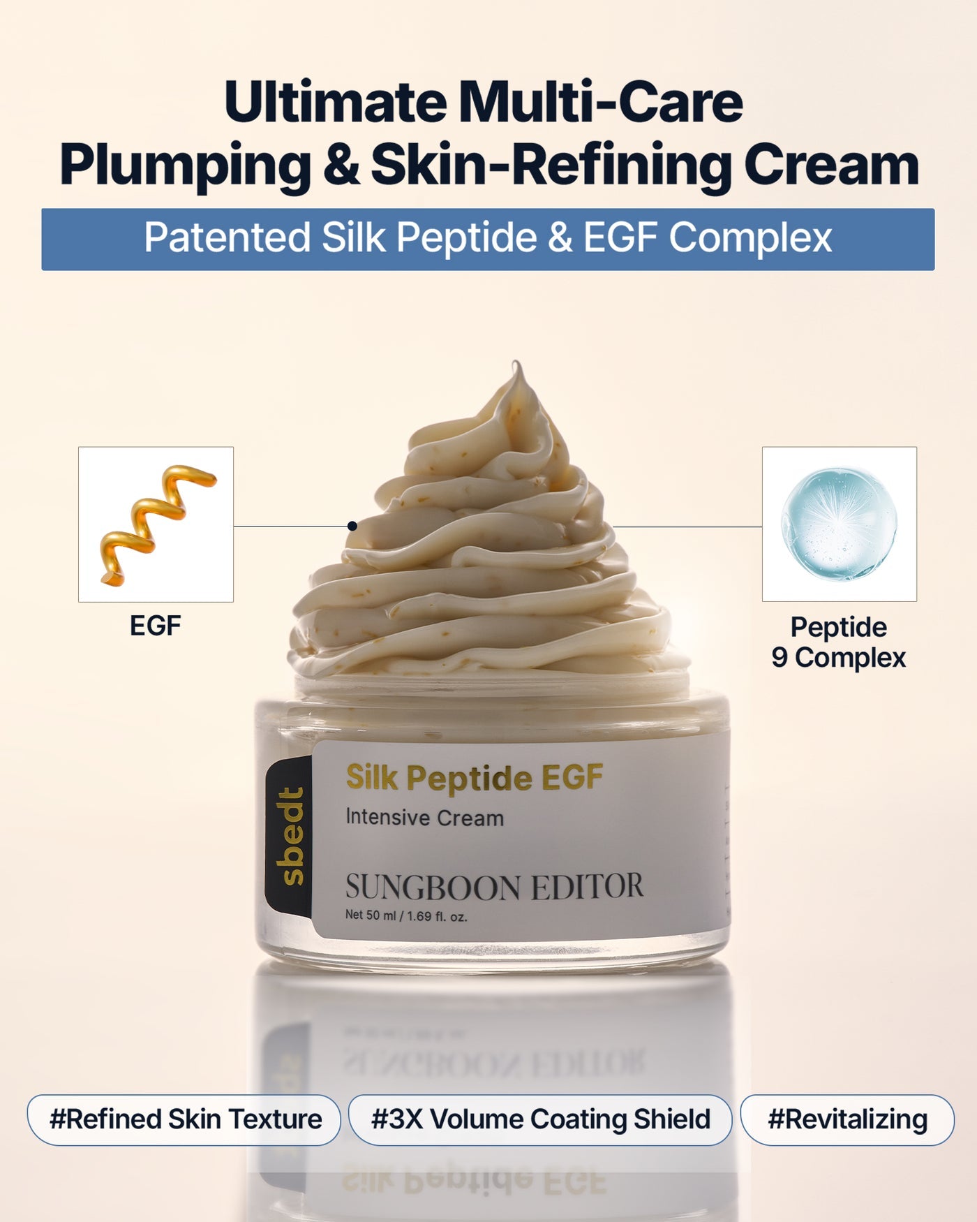 Sungboon Editor - Silk Peptide EGF Intensive Cream [50ml]