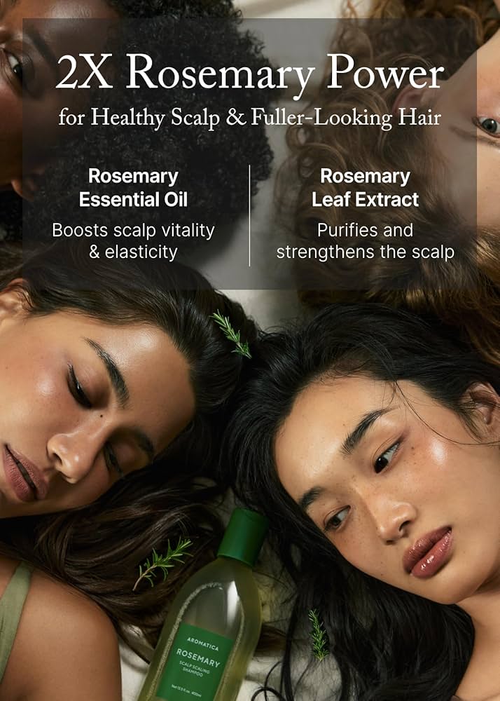 AROMATICA - Rosemary Scalp Scaling Shampoo Jumbo [NEW - 400ml]