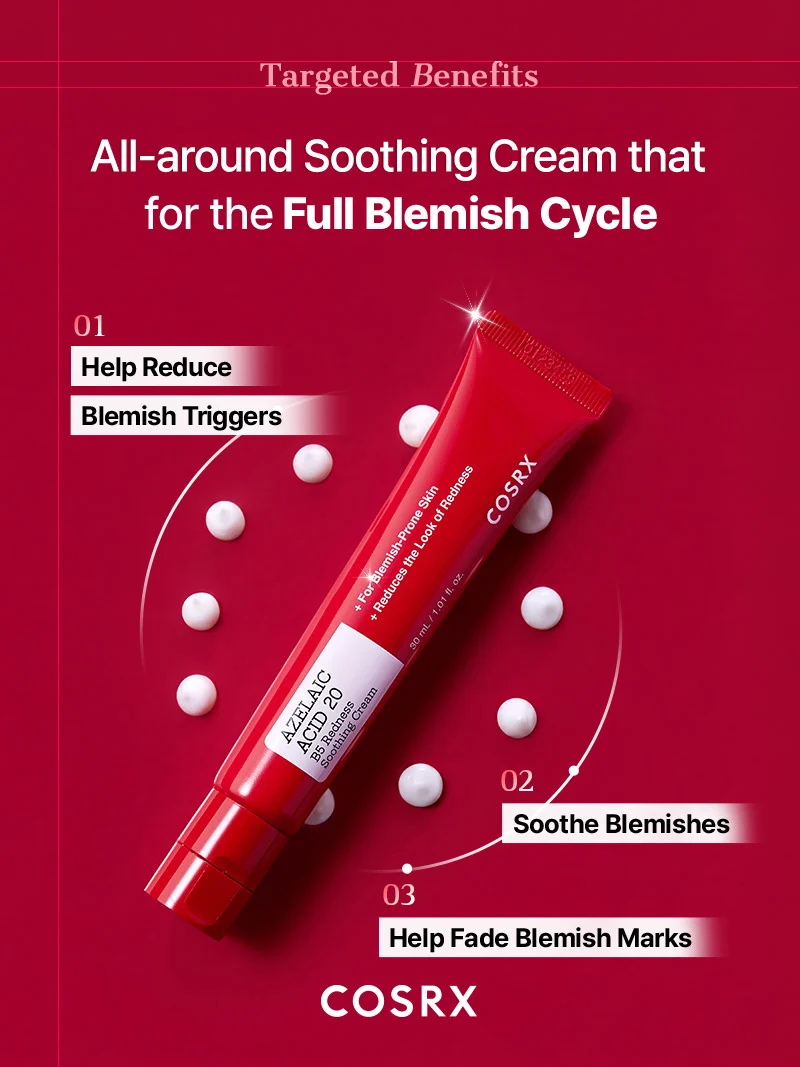 COSRX - Azelaic Acid 20 B5 Redness Soothing Cream (30ml)