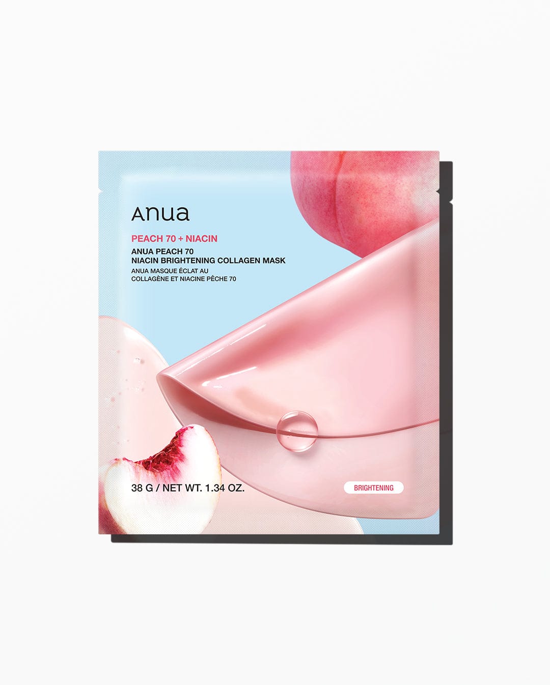 Anua - Peach 70 Niacin Brightening Collagen Mask (38g) (1ea)