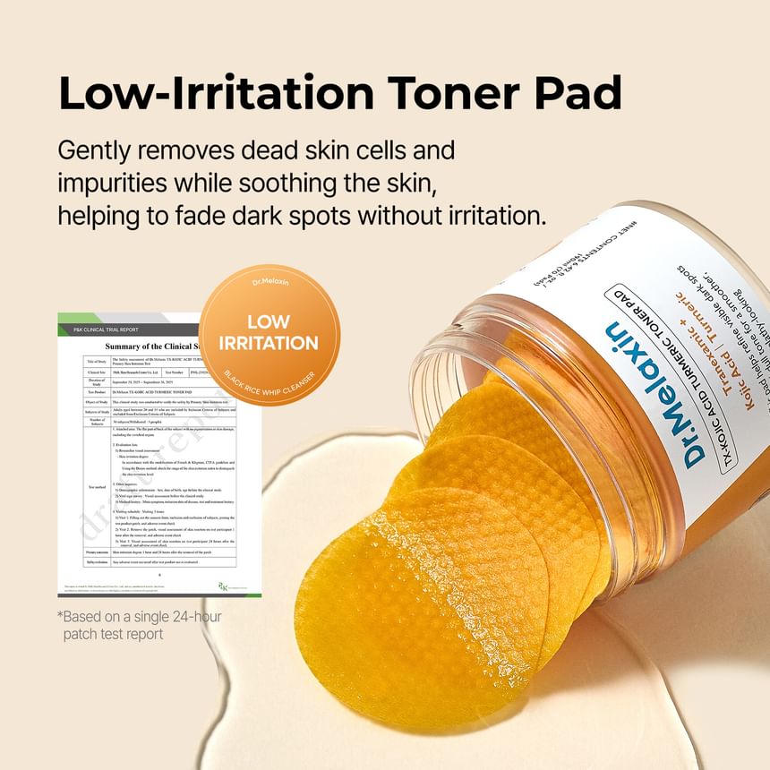 Dr.Melaxin - TX-Kojic Acid Turmeric Toner Pad [70 Pads]