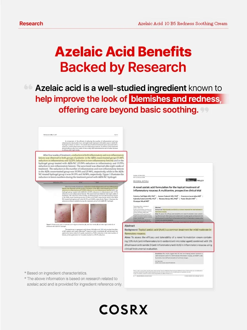 COSRX - Azelaic Acid 10 B5 Redness Soothing Cream (30ml)