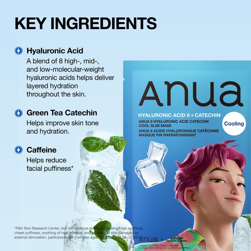 Anua - [KDH] Hyaluronic Acid Catechin Cool Slim Mask [1EA]