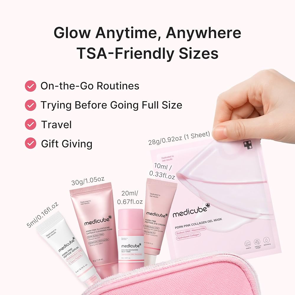 Medicube - PDRN Glow Essentials Kit Mini Skincare Travel Set