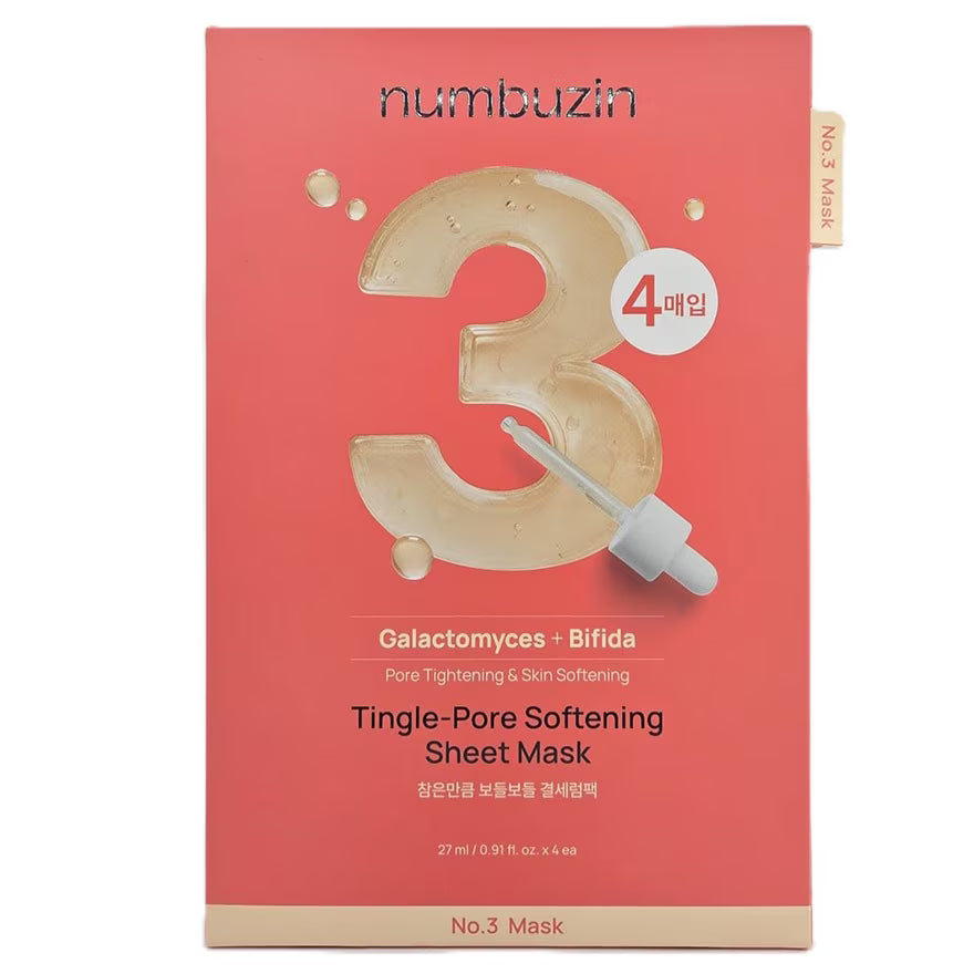 Numbuzin - No.3 Tingle-Pore Softening Sheet Mask (1EA)
