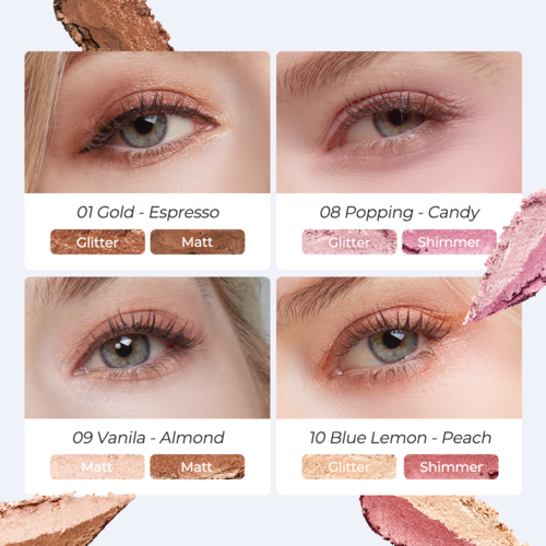 ⁠ELROEL - Blanc Double Shadow Stick #1 Gold-Espresso