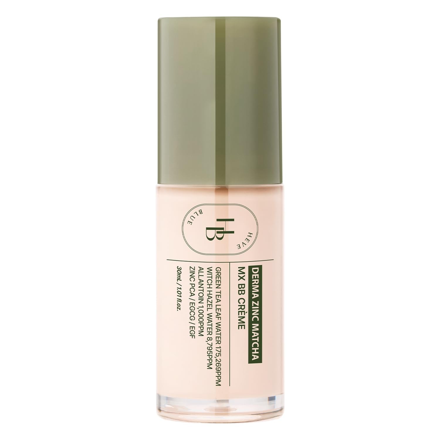 Heveblue - Derma Zinc Matcha MX BB Cream [1.0 Nude]