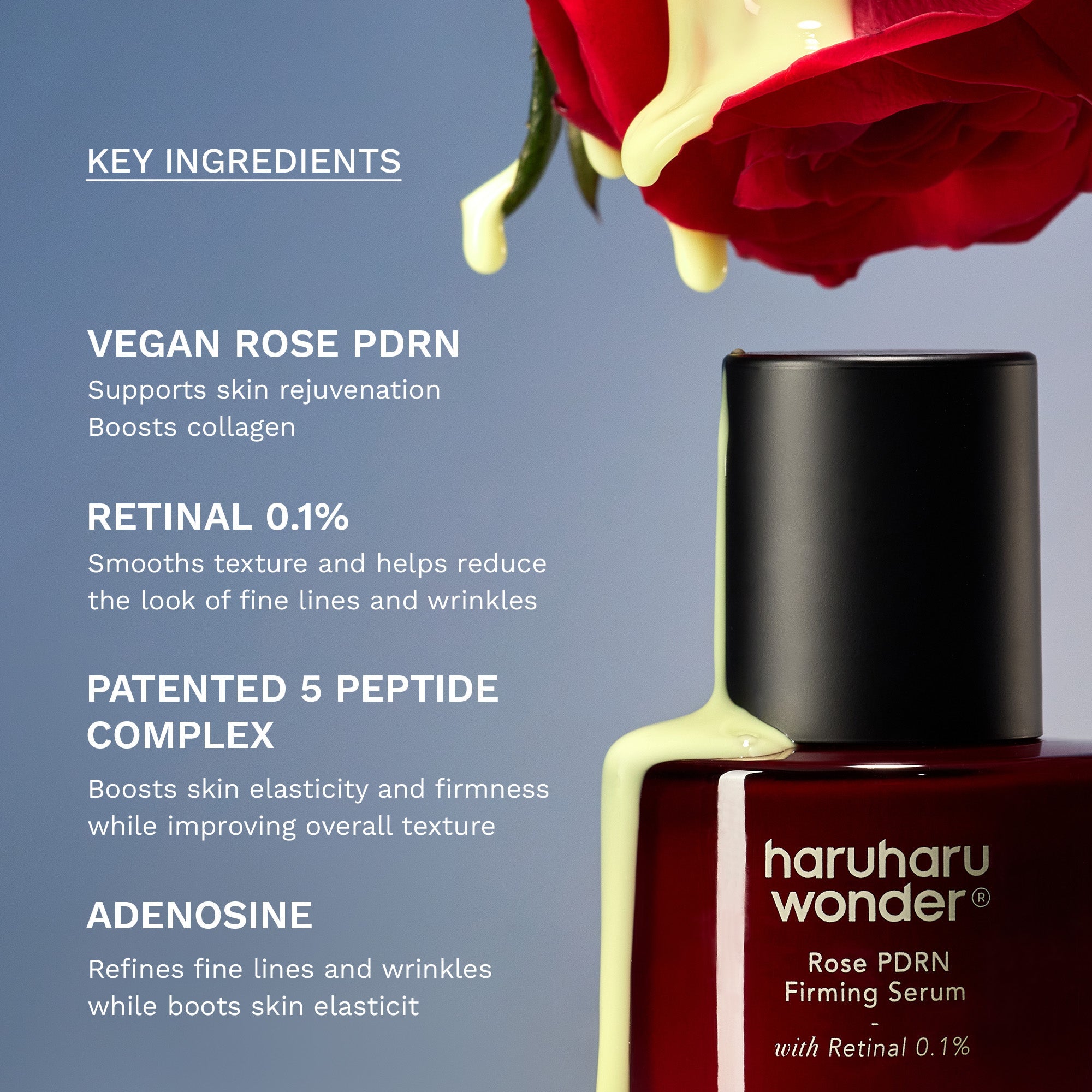 Haruharu Wonder - Rose PDRN Firming Serum [30ml] (with Retinal 0.1%)