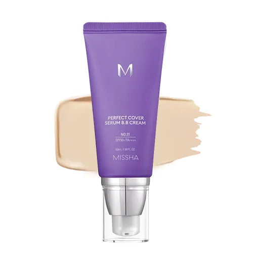 Missha - M Perfect Cover Serum B.B Cream #21 Light Beige (50ml)