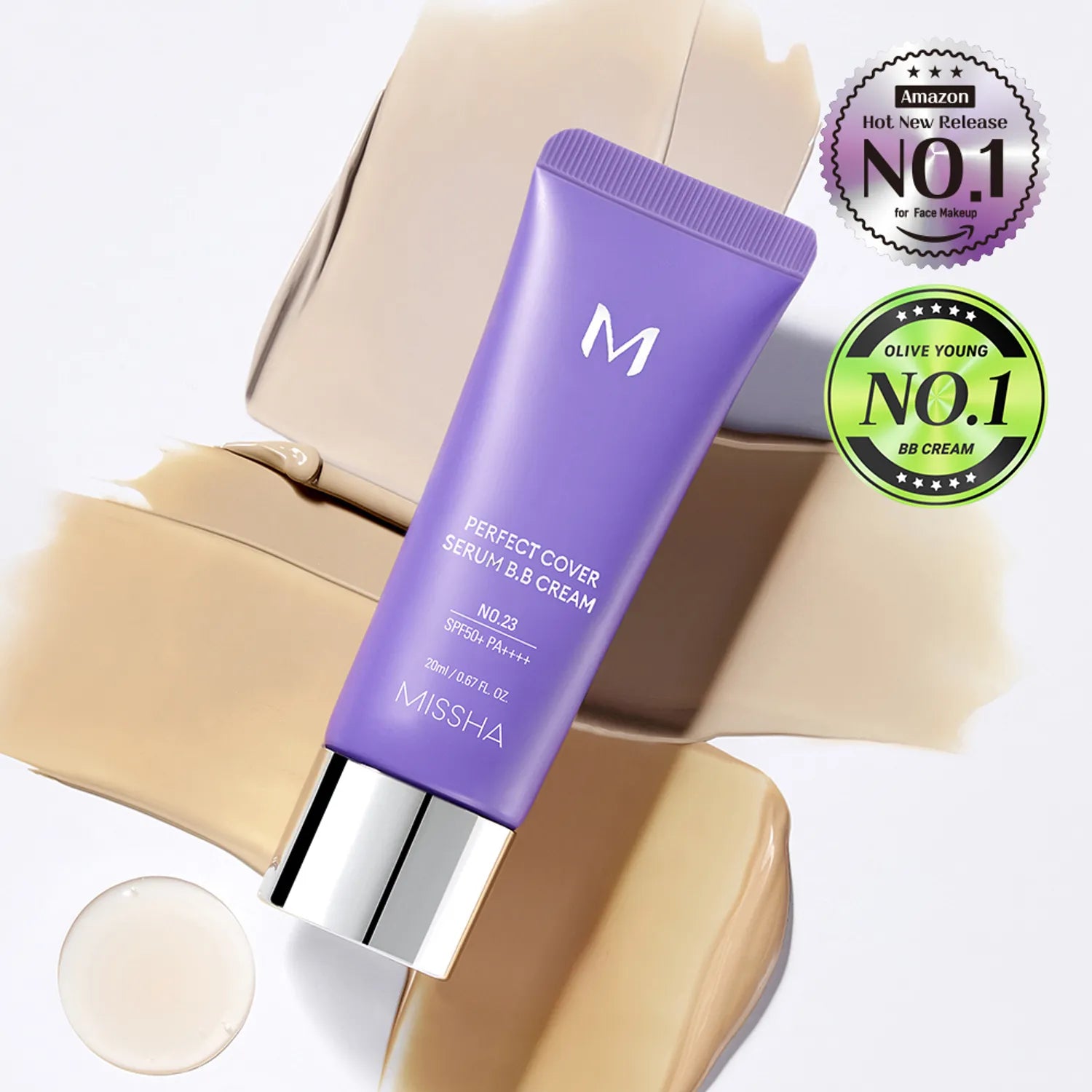 Missha - M Perfect Cover Serum B.B Cream #23 Natural Beige (50ml)