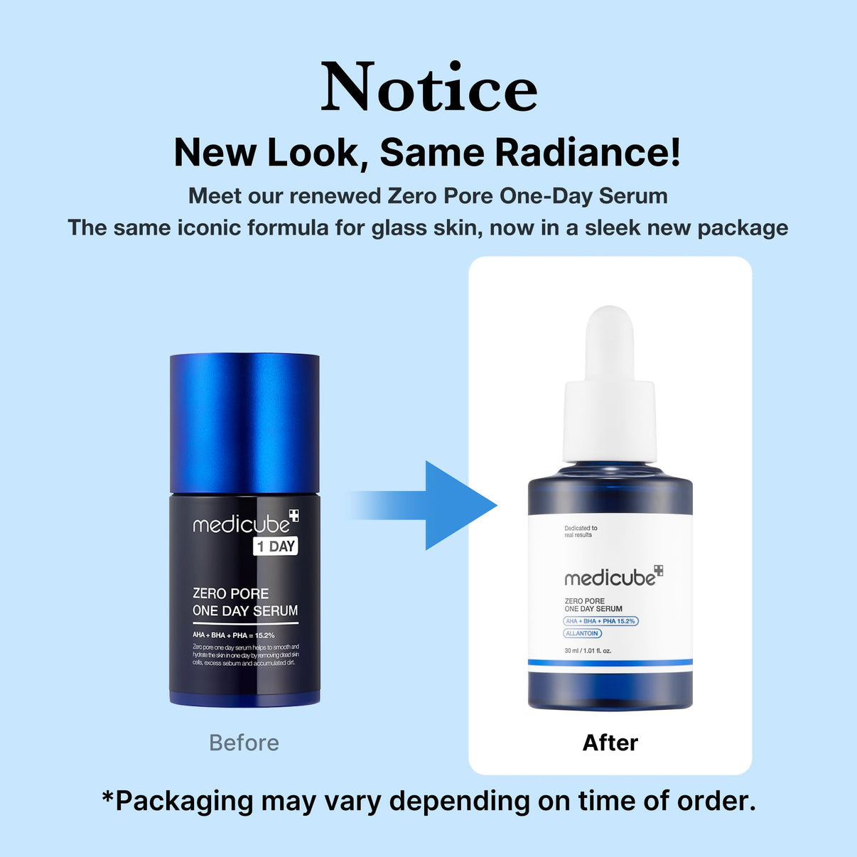 Medicube - (Renew) Zero Pore One Day Peptide Serum (30ml)